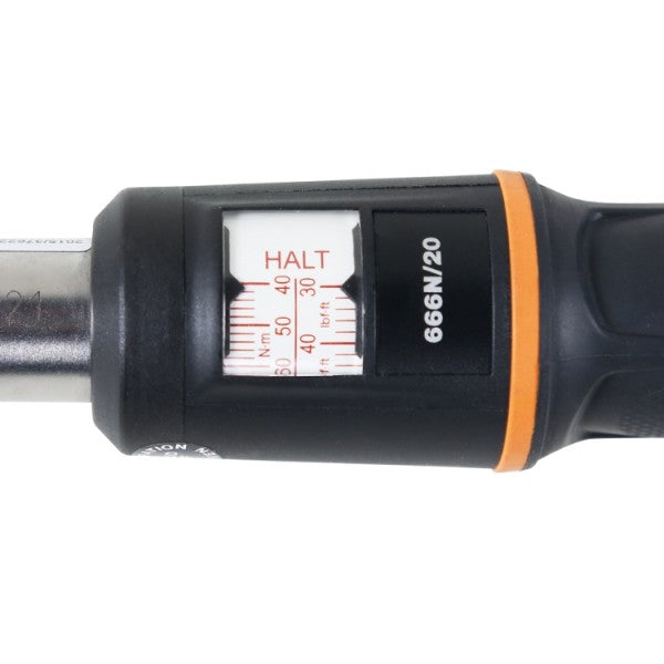 Beta 666N/30 - Chiave dinamometrica a scatto - serraggio 50 / 220 nM - attacco da 1/2"