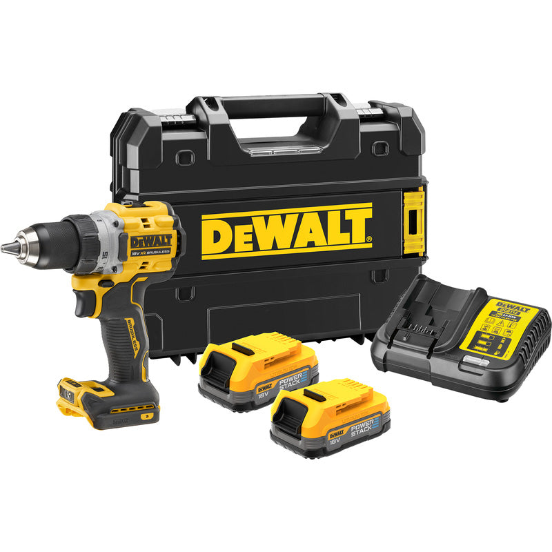 Dewalt DCD800E2T-QW - Trapano avvitatore a batteria 18V POWERSTACK