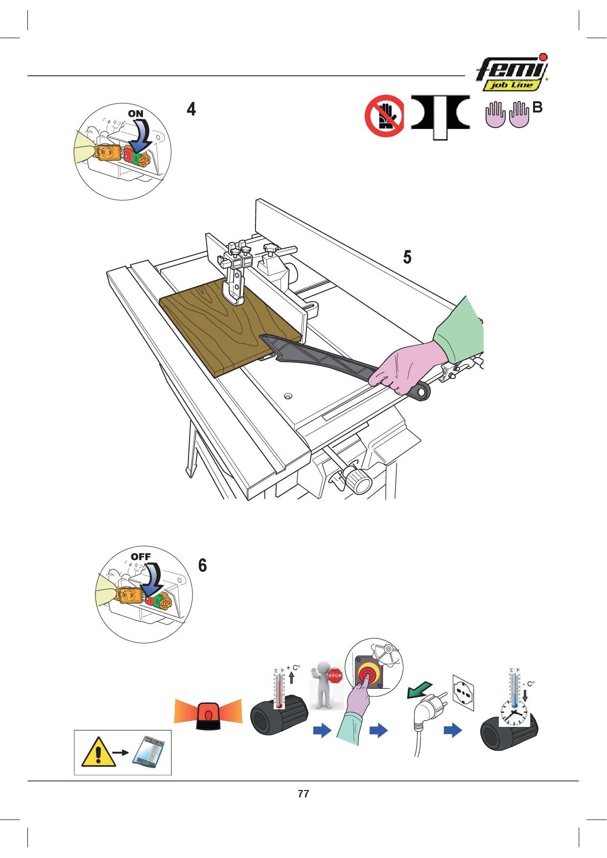 Femi Job Line CM 60-150 - Combinata per legno a 6 funzioni
