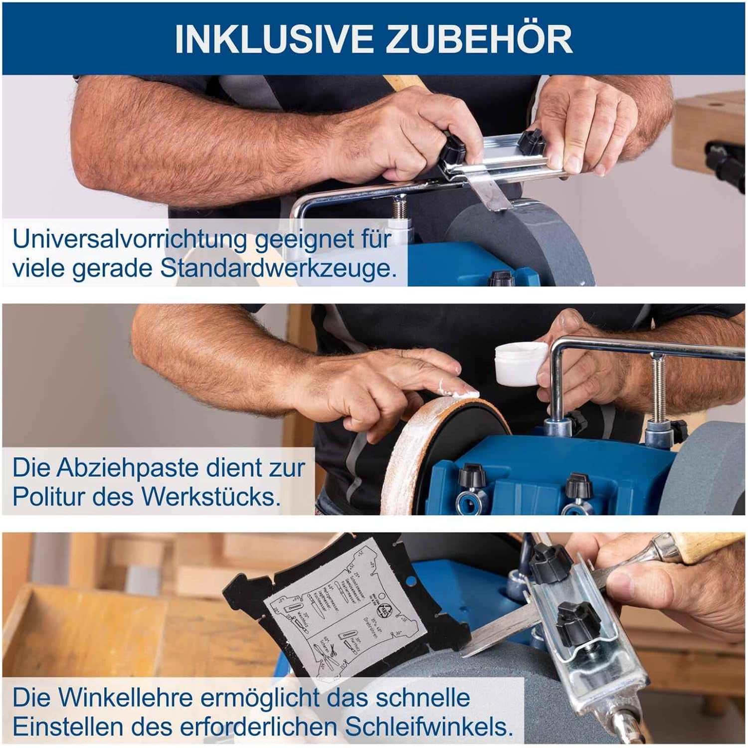 Scheppach Tiger 5000S - Affilatrice affilacoltelli levigatrice ad acqua - 150W