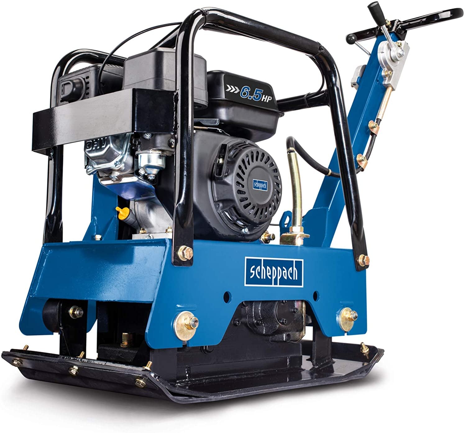 Scheppach HP2500S - Vibrocostipatore compattatore per terreno a piastra vibrante