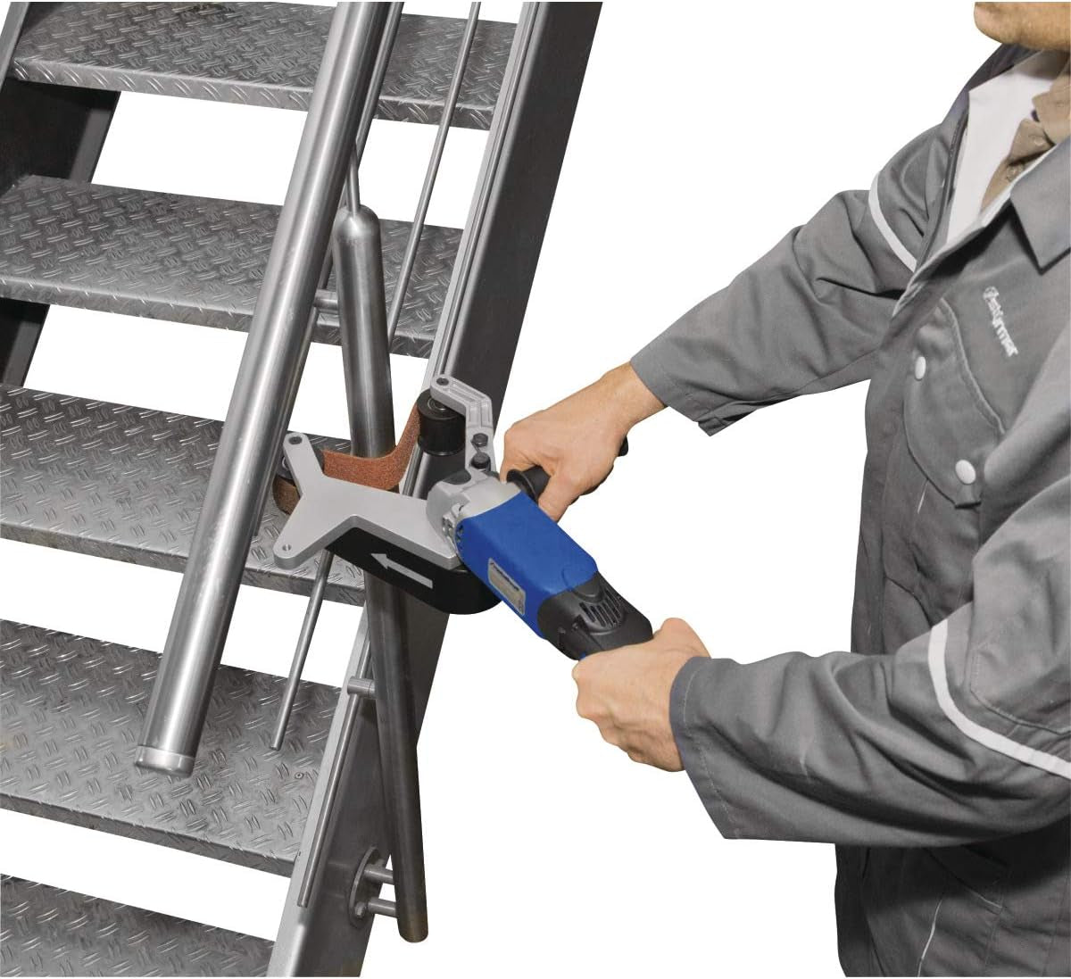 Metallkraft RSM 760 - Levigatrice a nastro portatile per tubi 