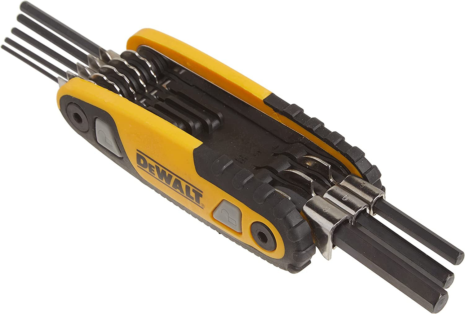 Dewalt DWHT70263-0 - Set chiavi a brugola esagonali pieghevoli con supporto - 8 chiavi