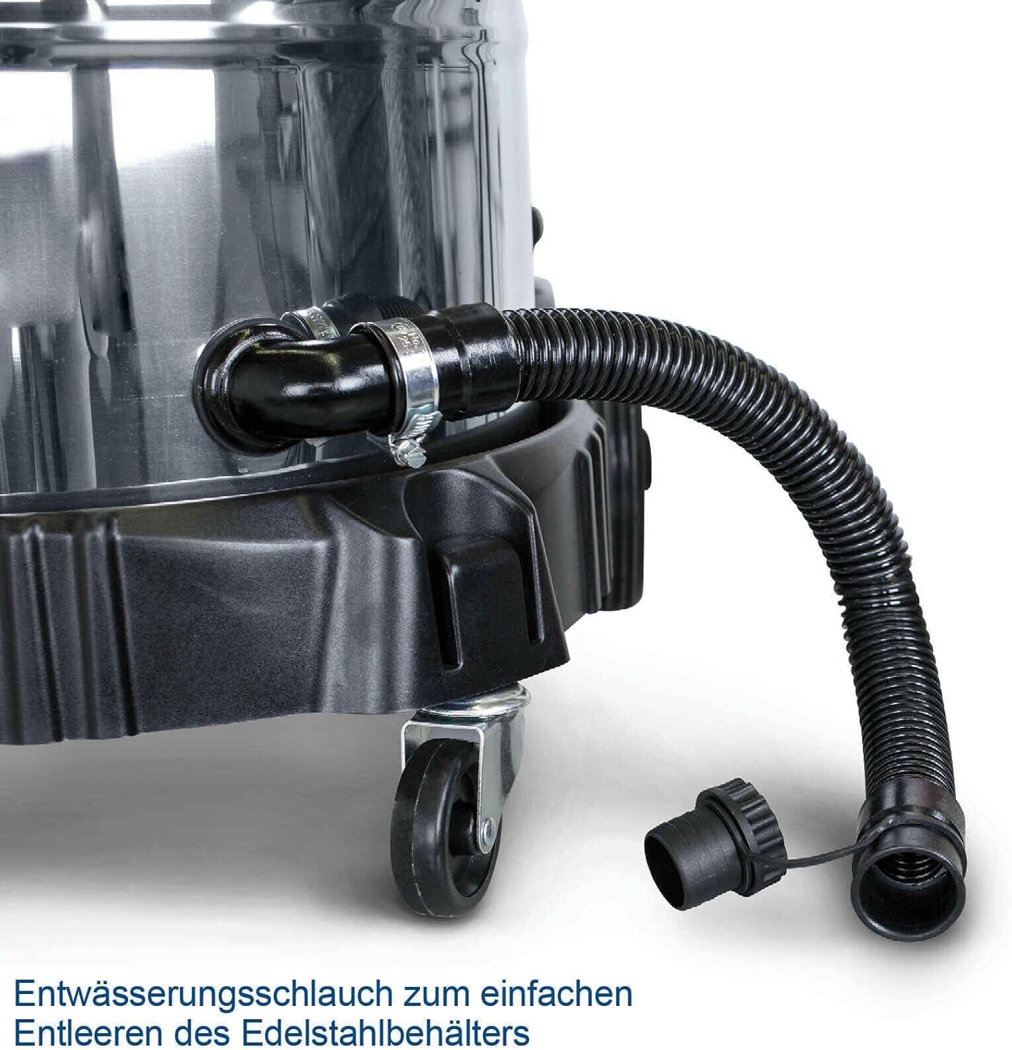 Scheppach ASP50-ES - Bidone aspiratutto aspirapolvere e liquidi in inox 50lt 1400w