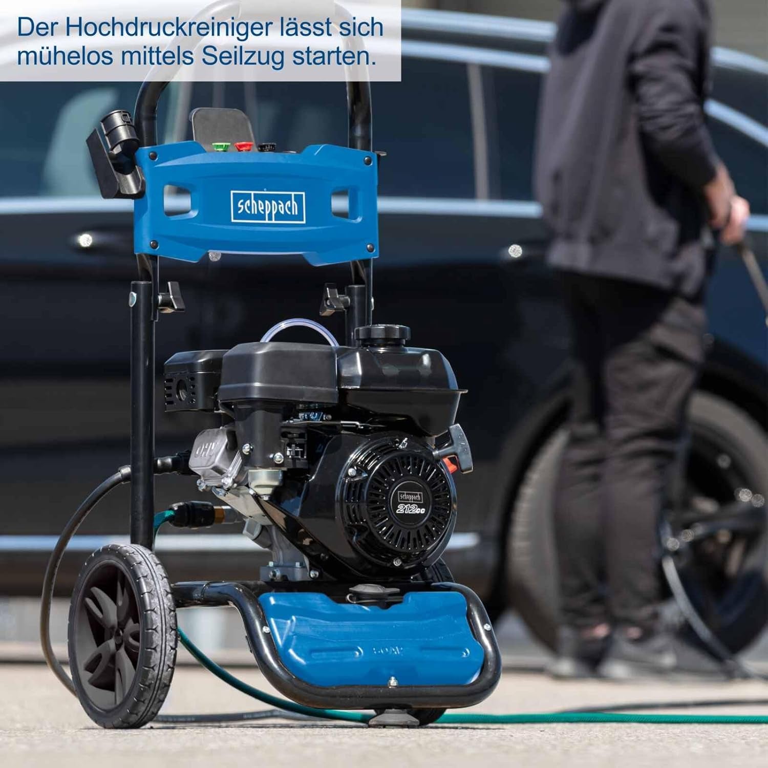 Scheppach HCP5000 - Idropulitrice a scoppio 212cc 241bar 4.3kw motore a benzina
