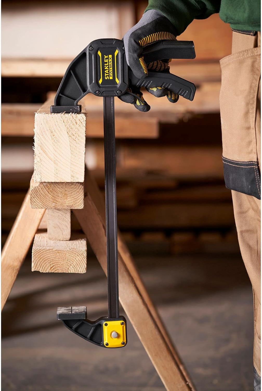 Stanley FMHT0-83235 - Morsetto strettoio a barra da falegname 300 x 78 mm 
