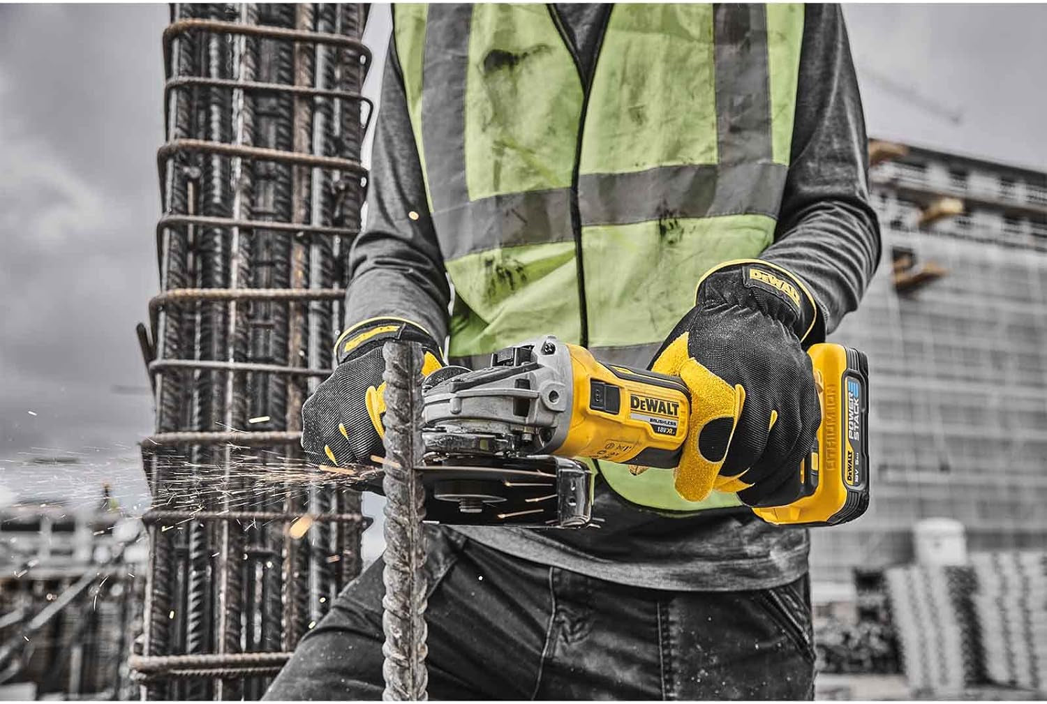Dewalt DCG409H2T - Smerigliatrice angolare a batteria POWERSTACK - 2 X 5AH