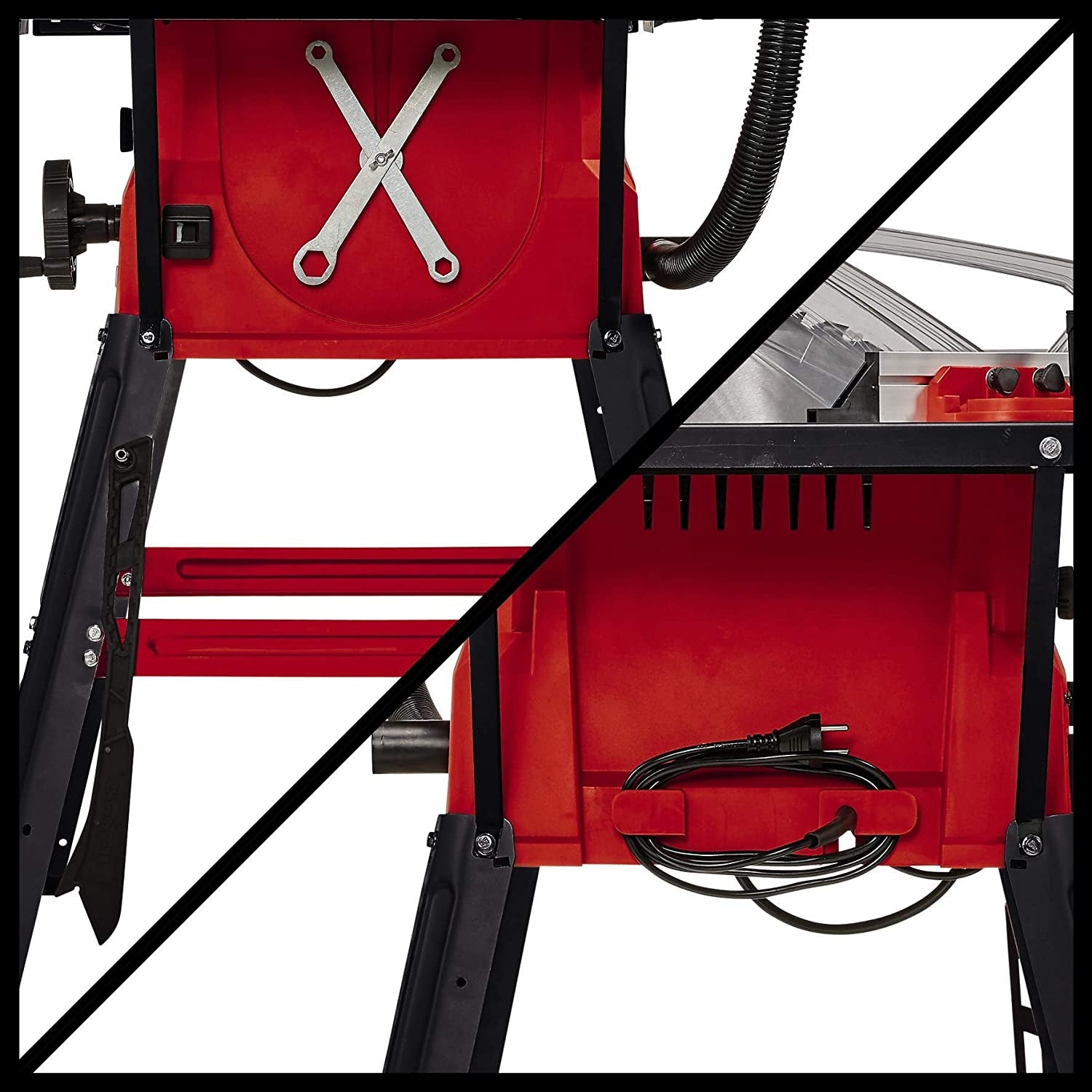 Banco sega circolare con banchetto segatrice Einhell TC-TS 2025/2 U Lama d250 