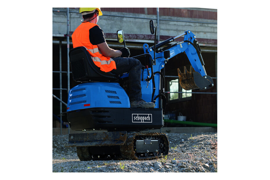 Scheppach EXC815 - Mini escavatore 306cc compatto largo 690mm 5q 