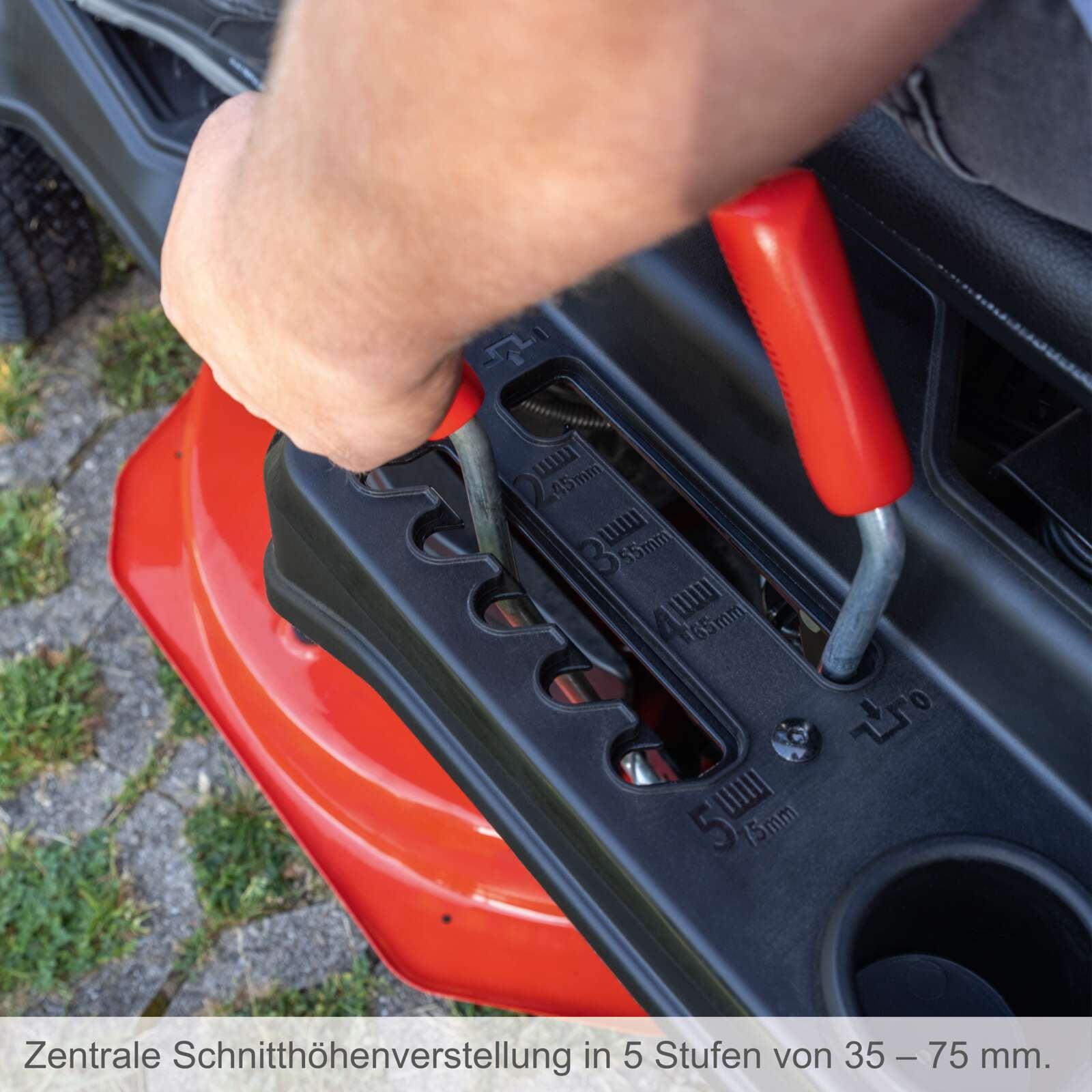 Scheppach MR200-61 - Trattorino rasaerba a benzina accensione elettrica 196cc 61cm 