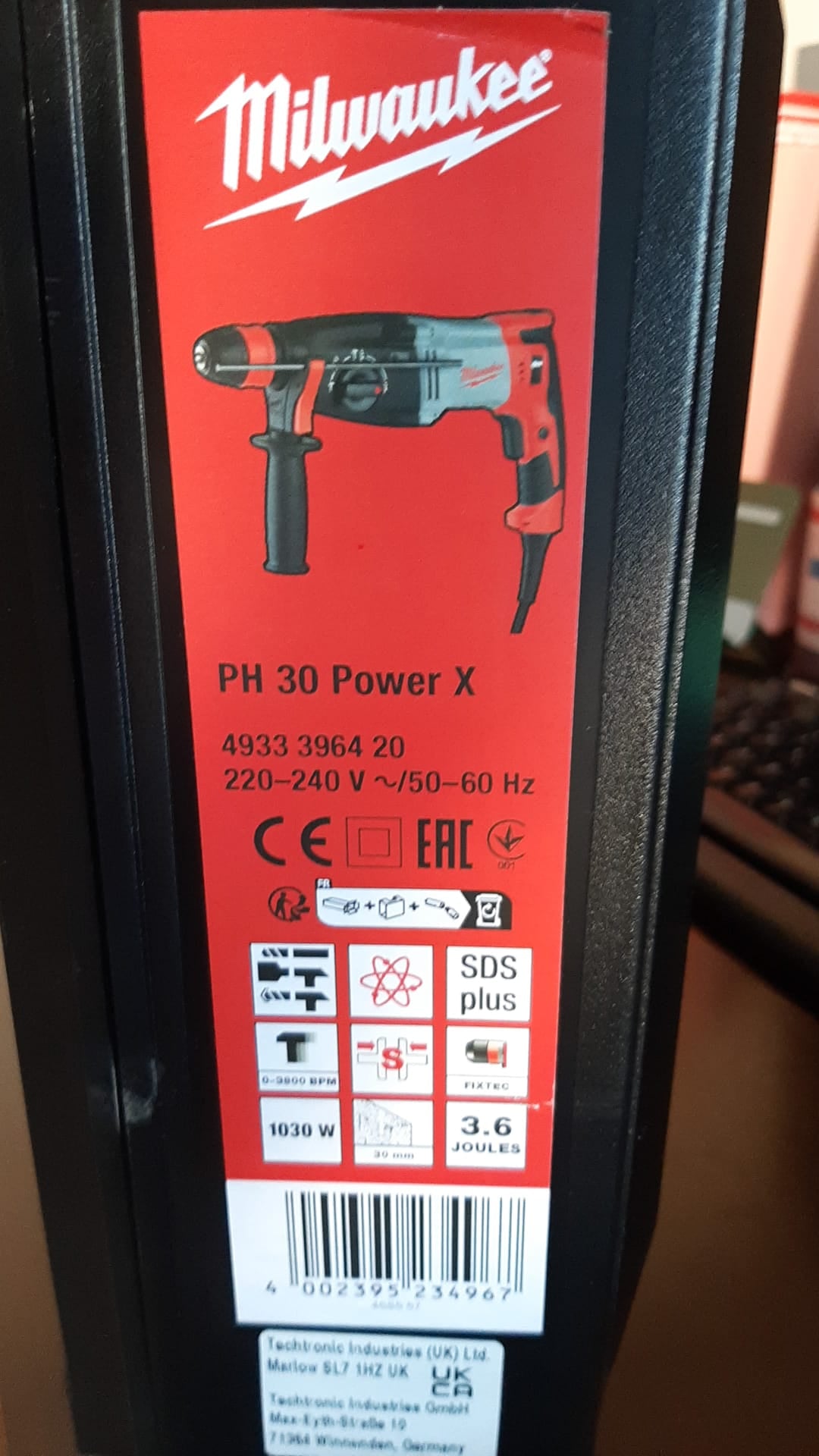 Milwaukee Tassellatore PH 30 POWER X SDS-plus a tre modalità foratura fino a 30 mm