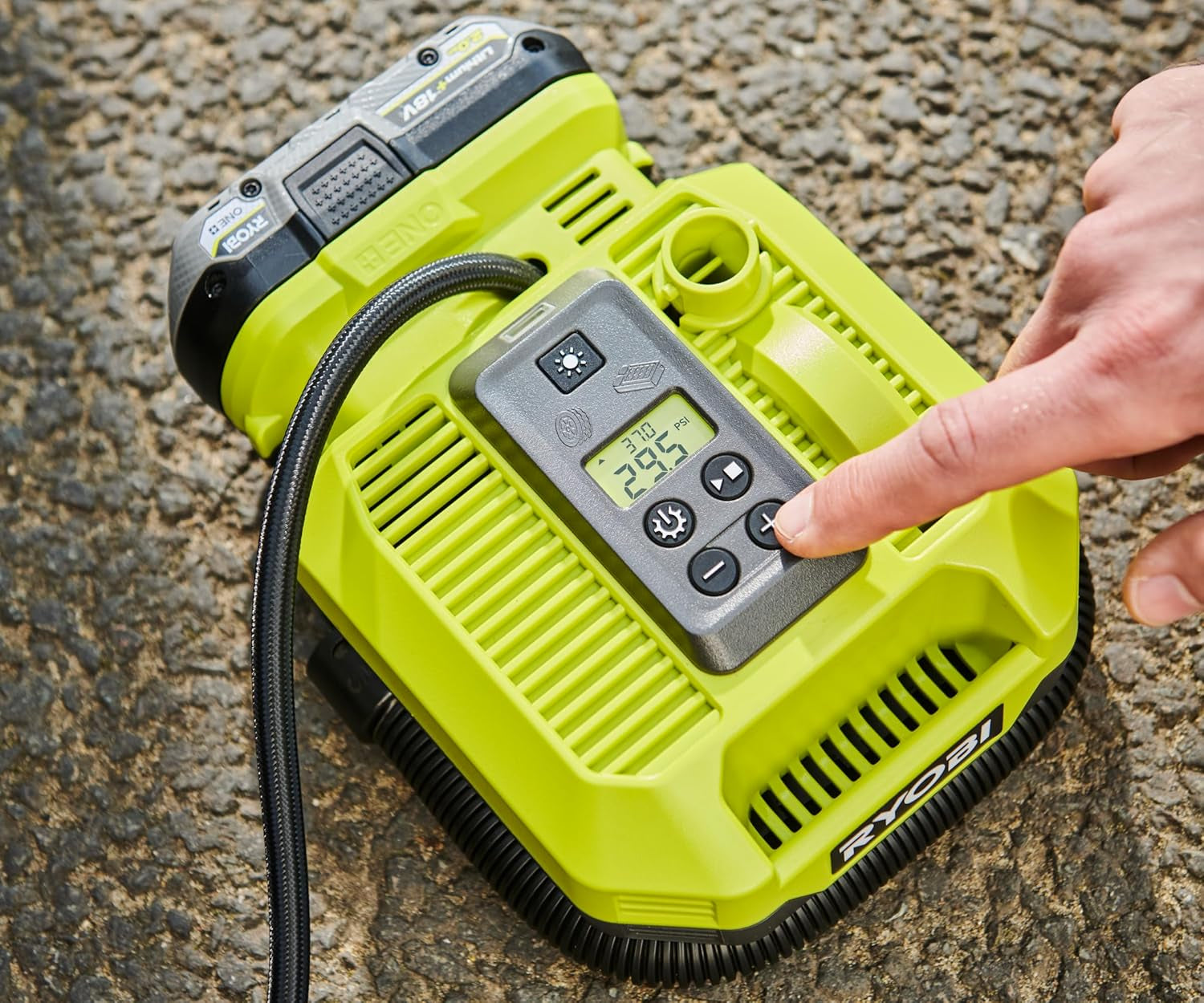 Ryobi RMI18-0 - Compressore e gonfiatore a batteria 18V ONE+ - solo corpo 