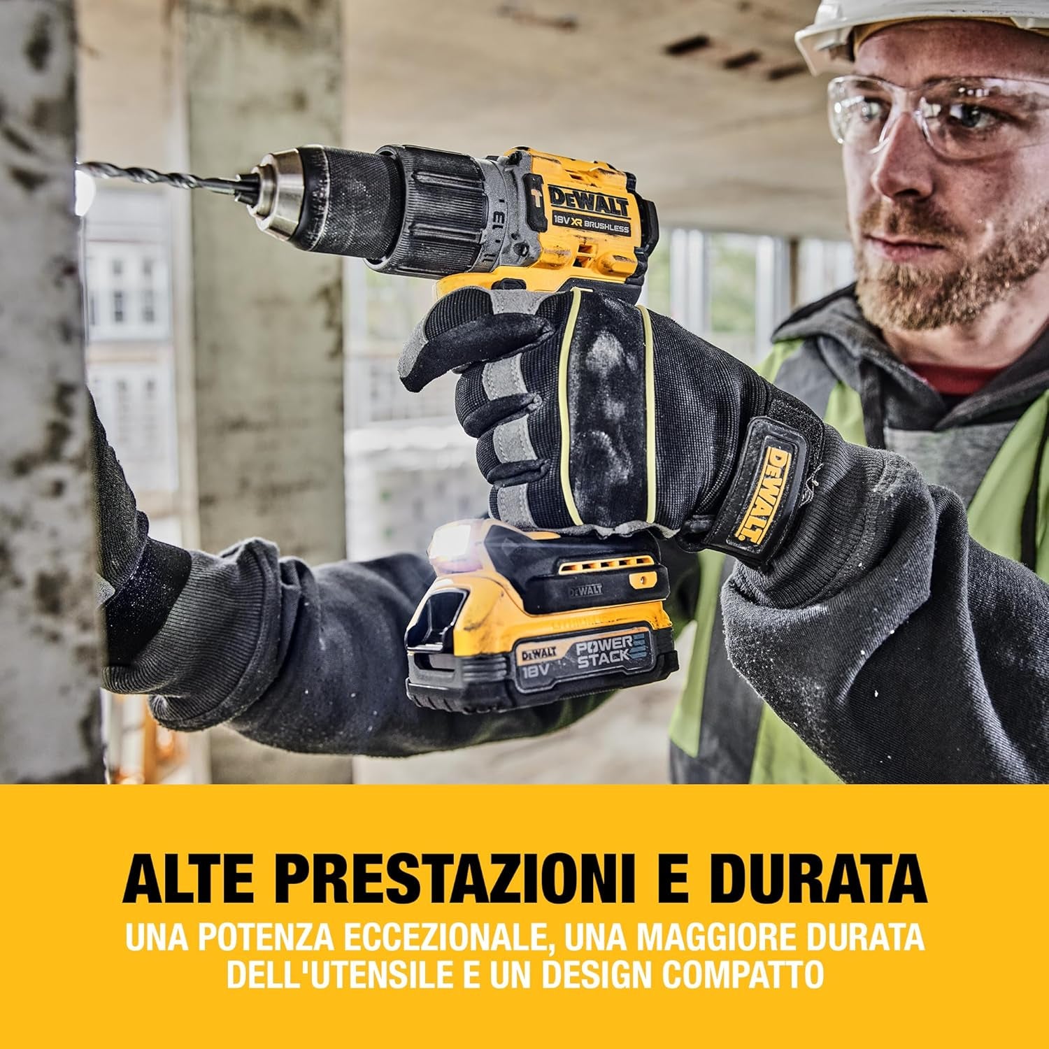 Dewalt DCK5007P4T - Kit utensili 18V | Trapano + Avvitatore + Tassellatore + Smerigliatrice -  4 batterie da 5Ah 