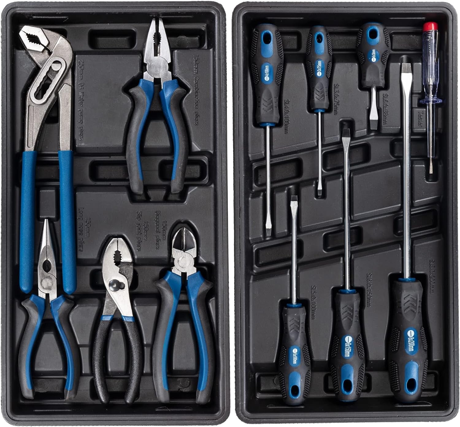 Scheppach TW1200 - Carrello porta attrezzi completo di 70 utensili per officina 