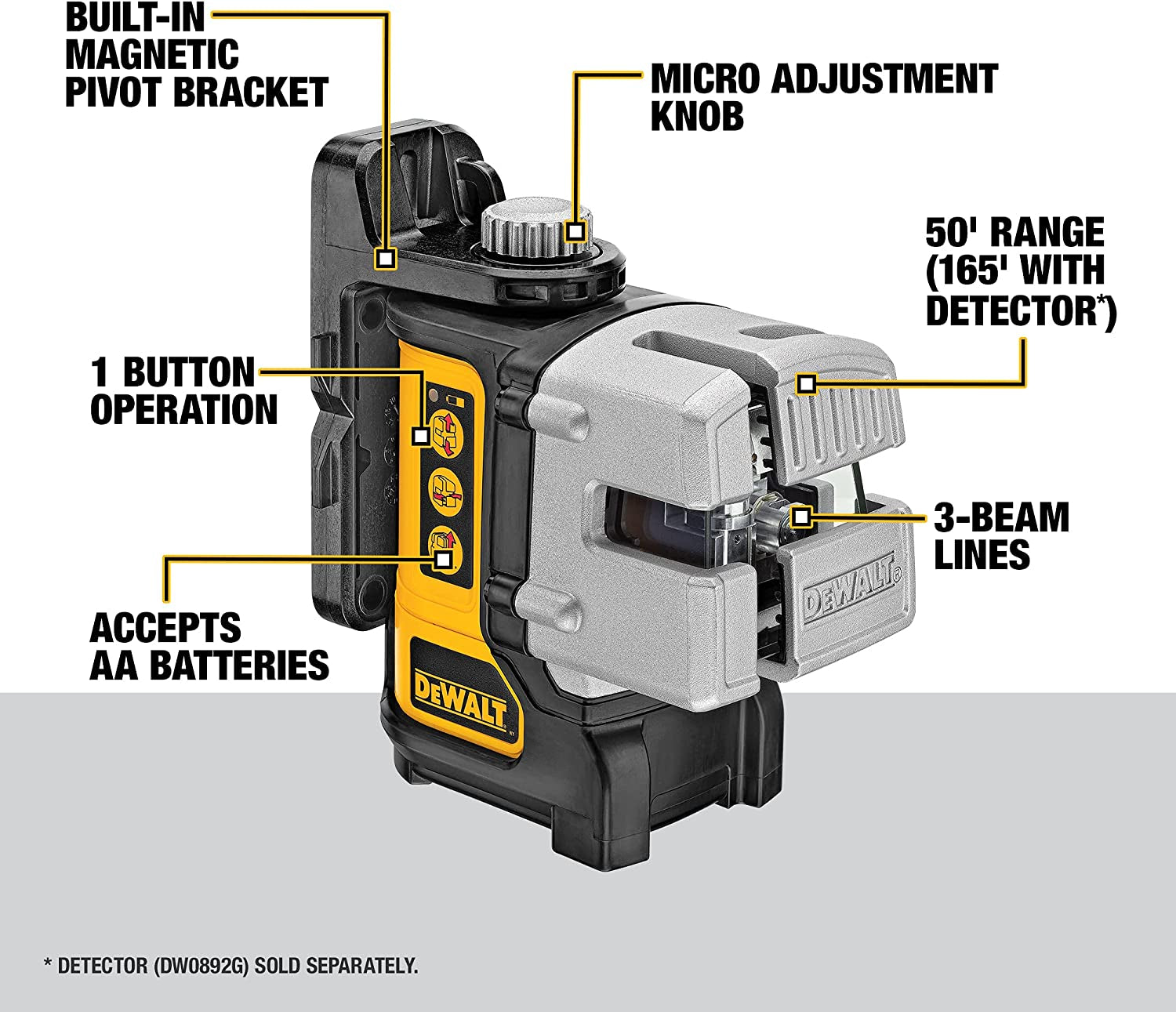 Tracciatore autolivellante multilinee Dewalt DW089K