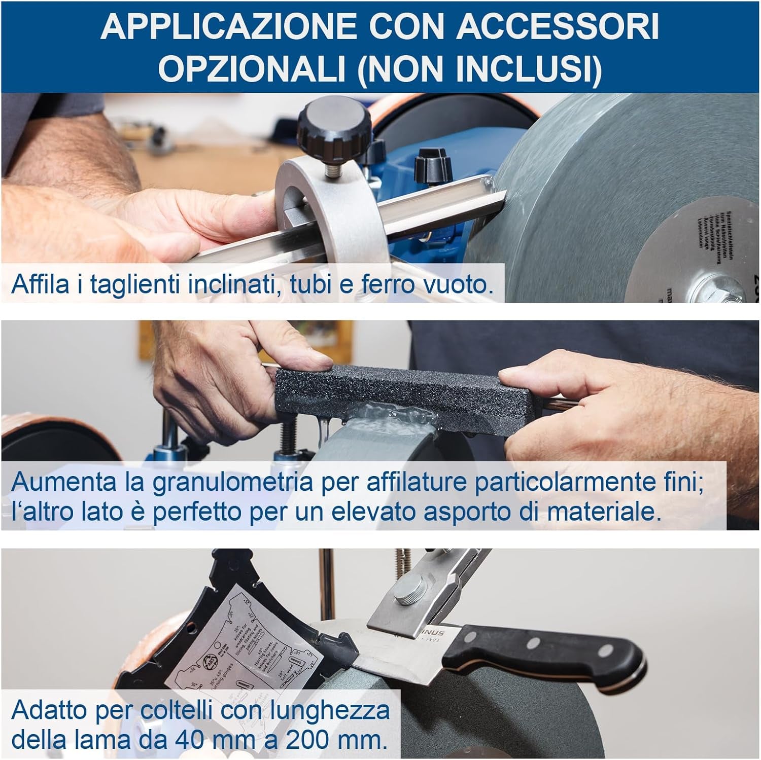 Scheppach Tiger 7000S - Affilatrice mola ad acqua per coltelli e forbici 