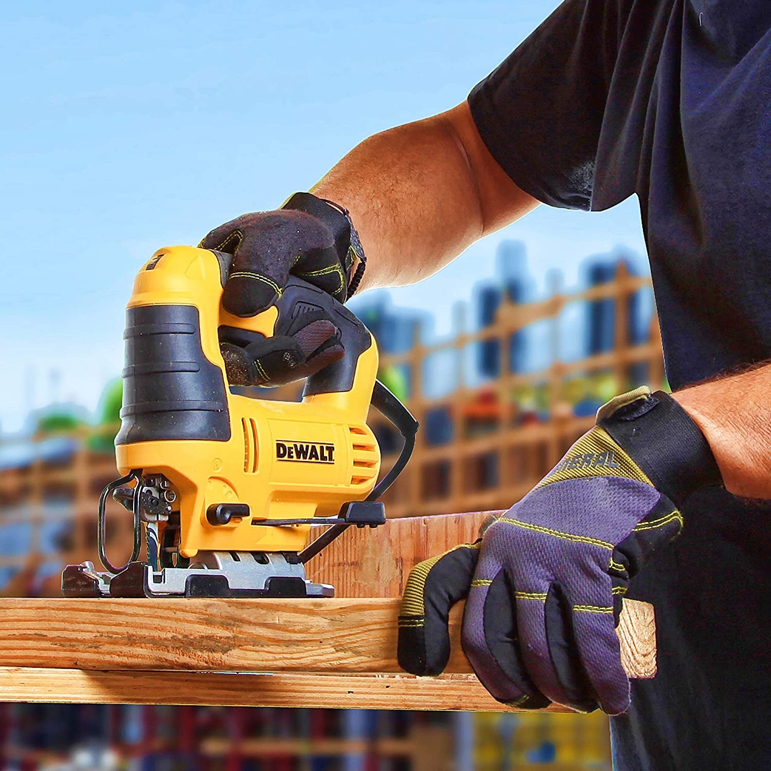 Dewalt DWE349 - Seghetto alternativo - 550 W - Taglio max legno 85 mm