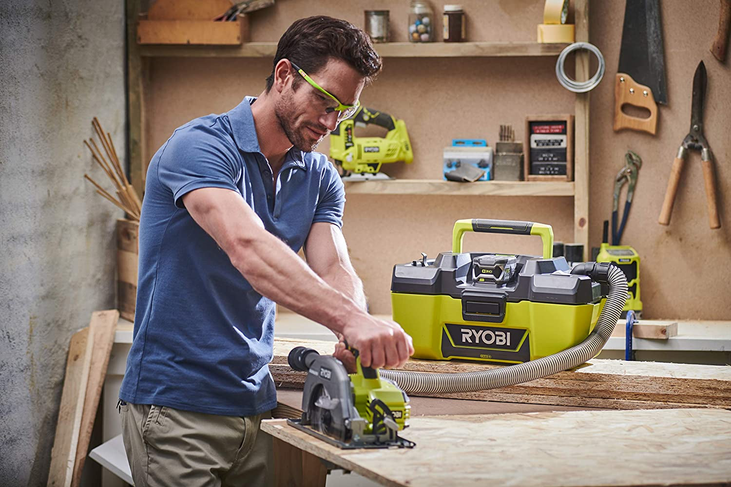 Ryobi R18PV-0 - Aspiratore / Soffiatore a valigetta a batteria 18V - solo corpo
