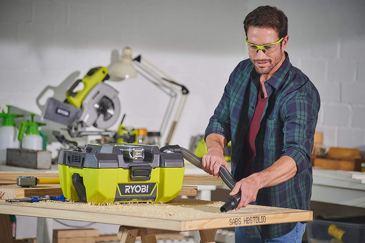 Ryobi R18PV-0 - Aspiratore / Soffiatore a valigetta a batteria 18V - solo corpo
