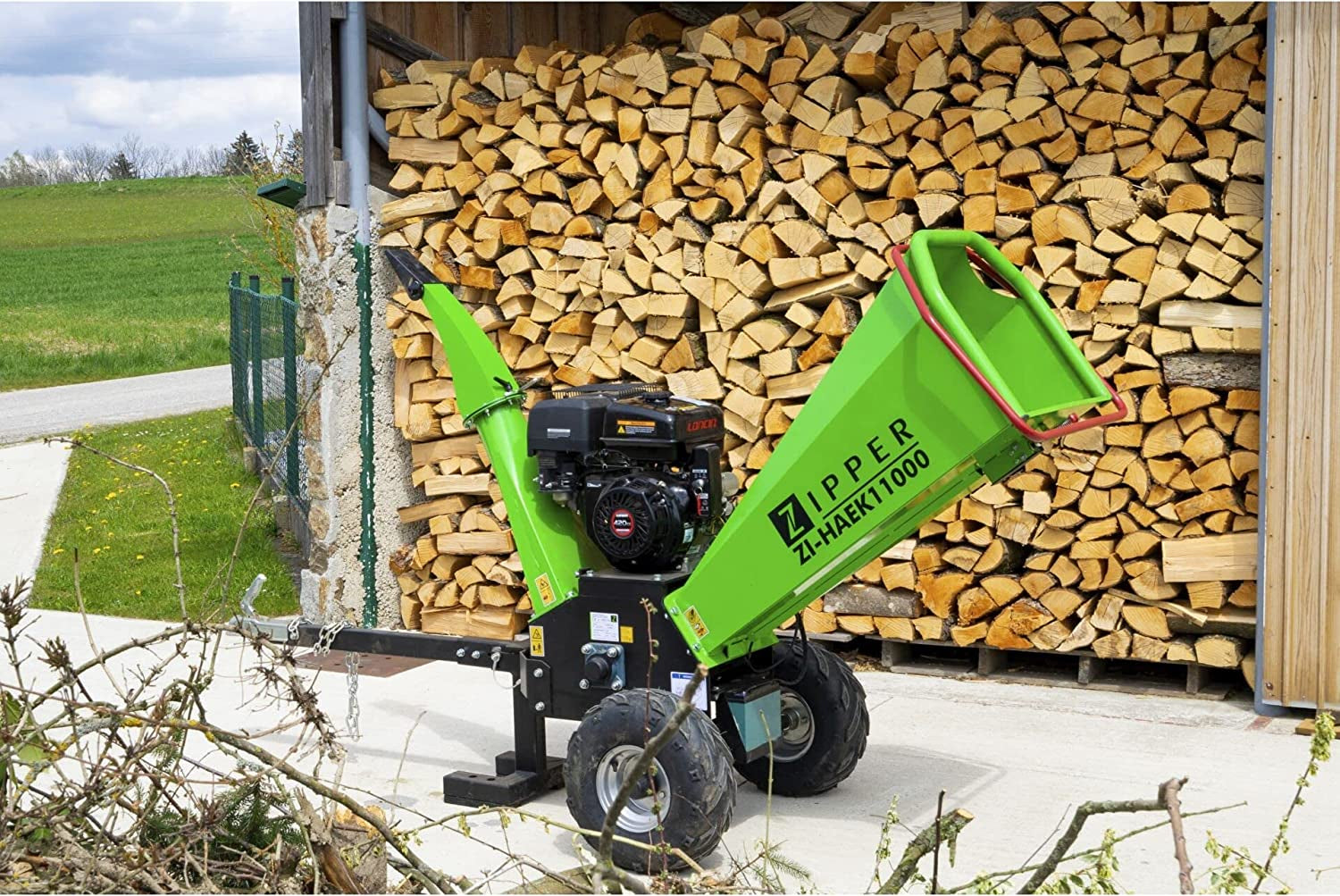 Zipper ZI-HAEK11000 - Biotrituratore a scoppio professionale 