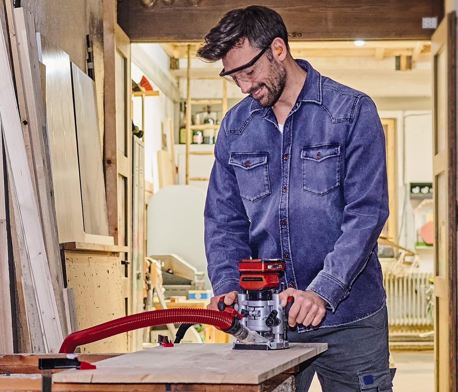  Einhell TP-RO 18 Li BL - Solo - Fresatrice verticale a batteria 18V solo corpo 