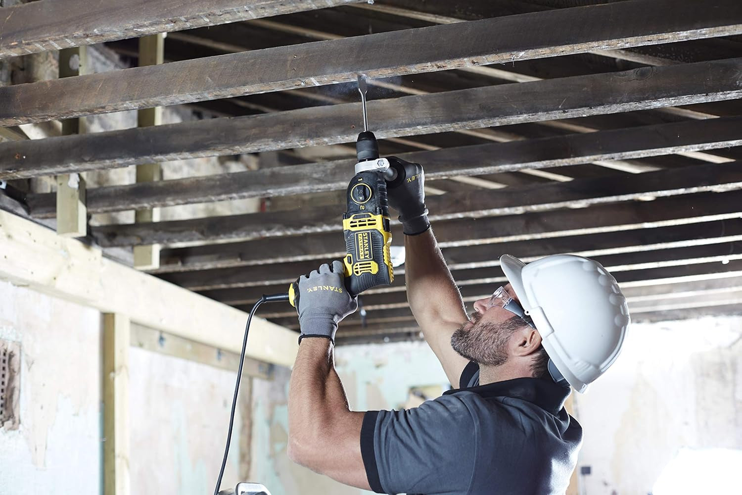 Stanley FMEH850K-QS - Trapano elettrico a percussione FATMAX - 850W - 2 velocità 