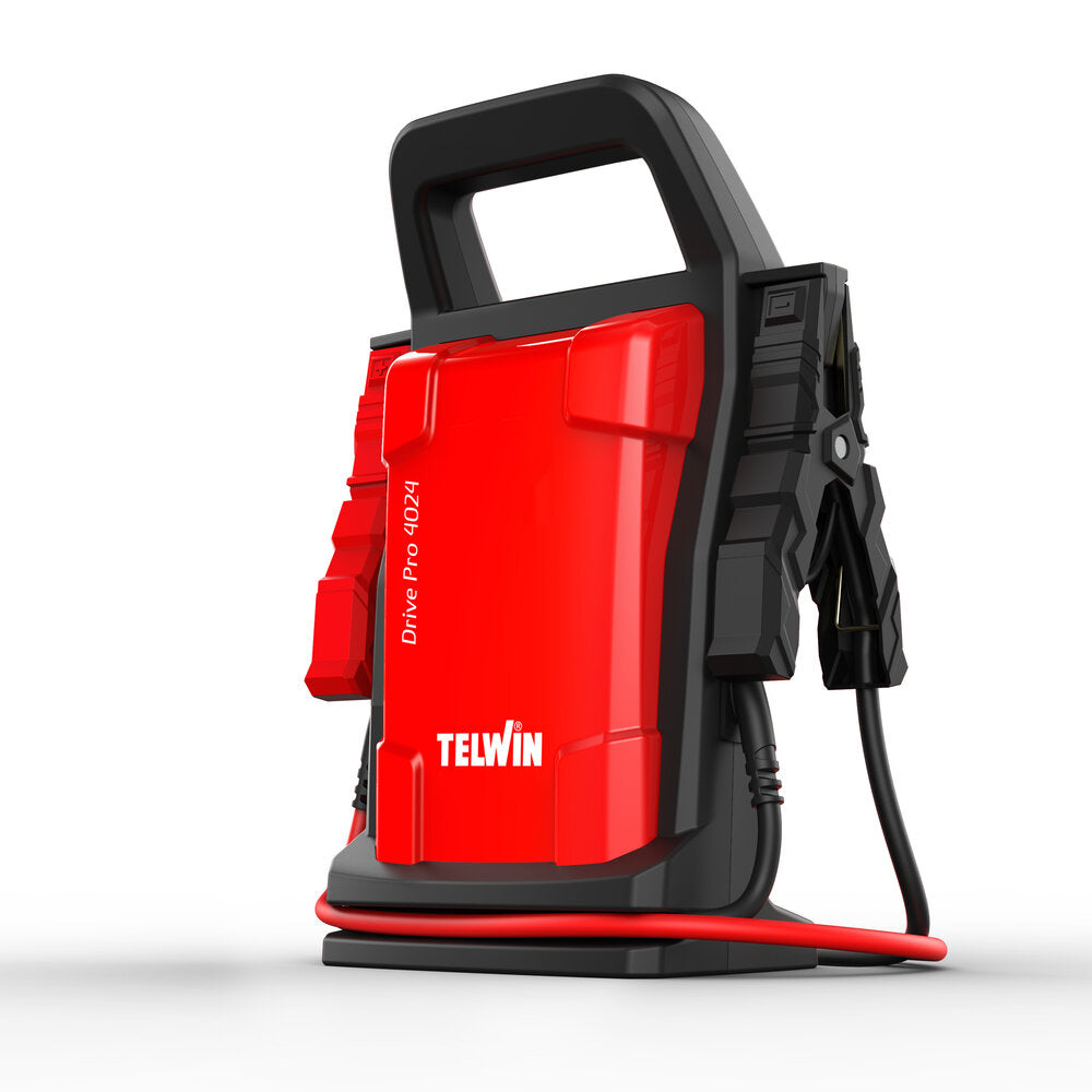 Telwin DRIVE PRO 4024 – Avviatore per auto moto camion multifunzione portatile 12V/24V