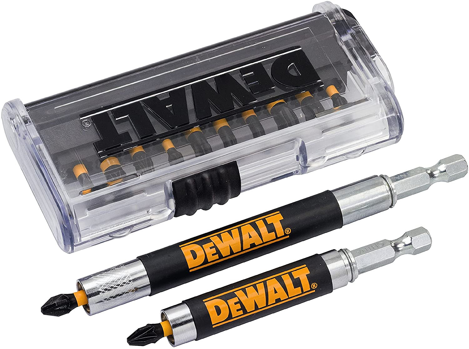 Dewalt DT70512T - Set 12 inserti Impact torsion e 2 portainserti magnetici con guida