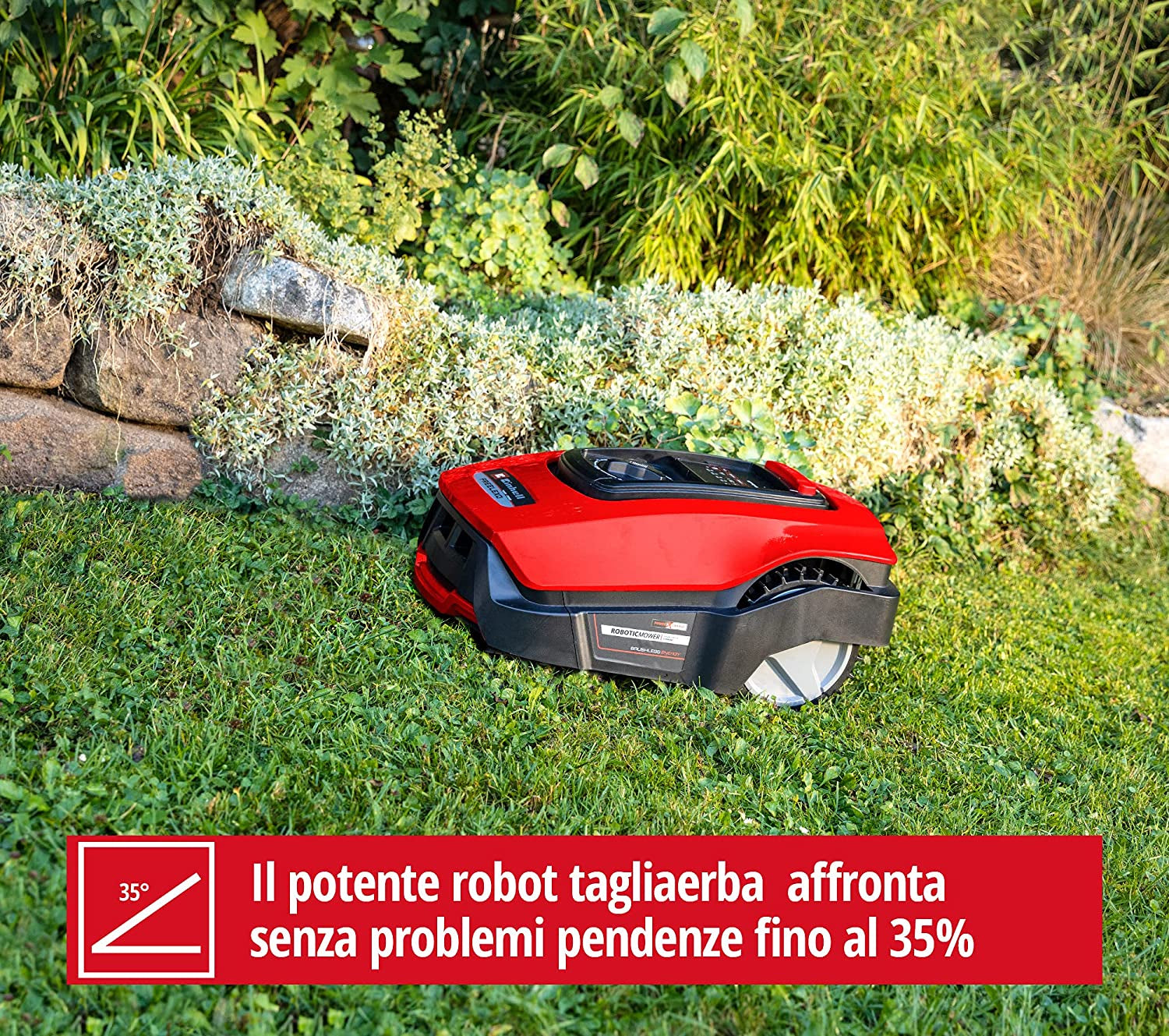 Einhell FREELEXO - Robot rasaerba tagliaerba a batteria 18V Power X Change, fino a 1100mq
