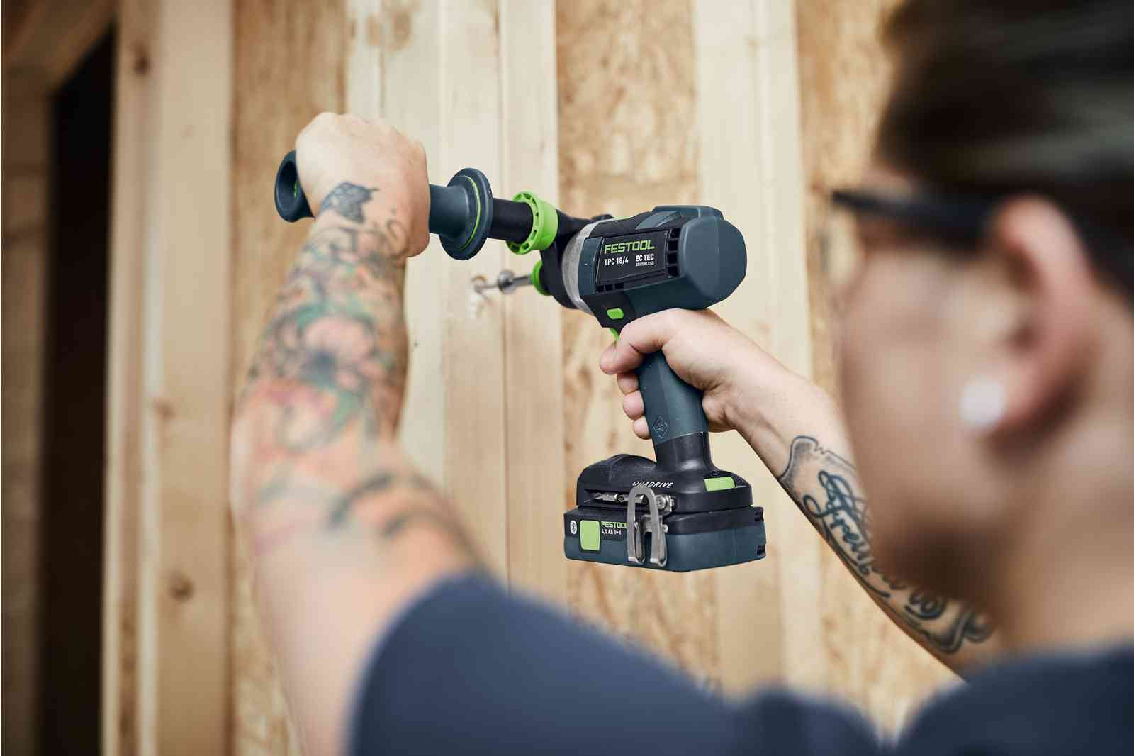 Festool TPC 18/4 5,0/4,0 I-Plus - Trapano avvitatore con percussione a batteria - doppio mandrino