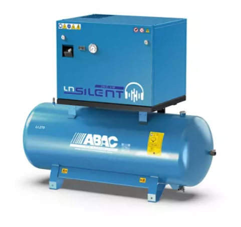 Abac LN1 A39B 270 DOL Silent Compressore a pistone 10 Bar - 270 litri - 65 dB , voltaggio a scelta