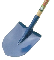 Badile 4403019 americano a punta in acciaio verniciato 21x17cm manico legno 120cm