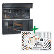 Beta C45PRO 2.0 AX/157UT - Arredamento per officina piano in acciaio con 157 utensili Universali