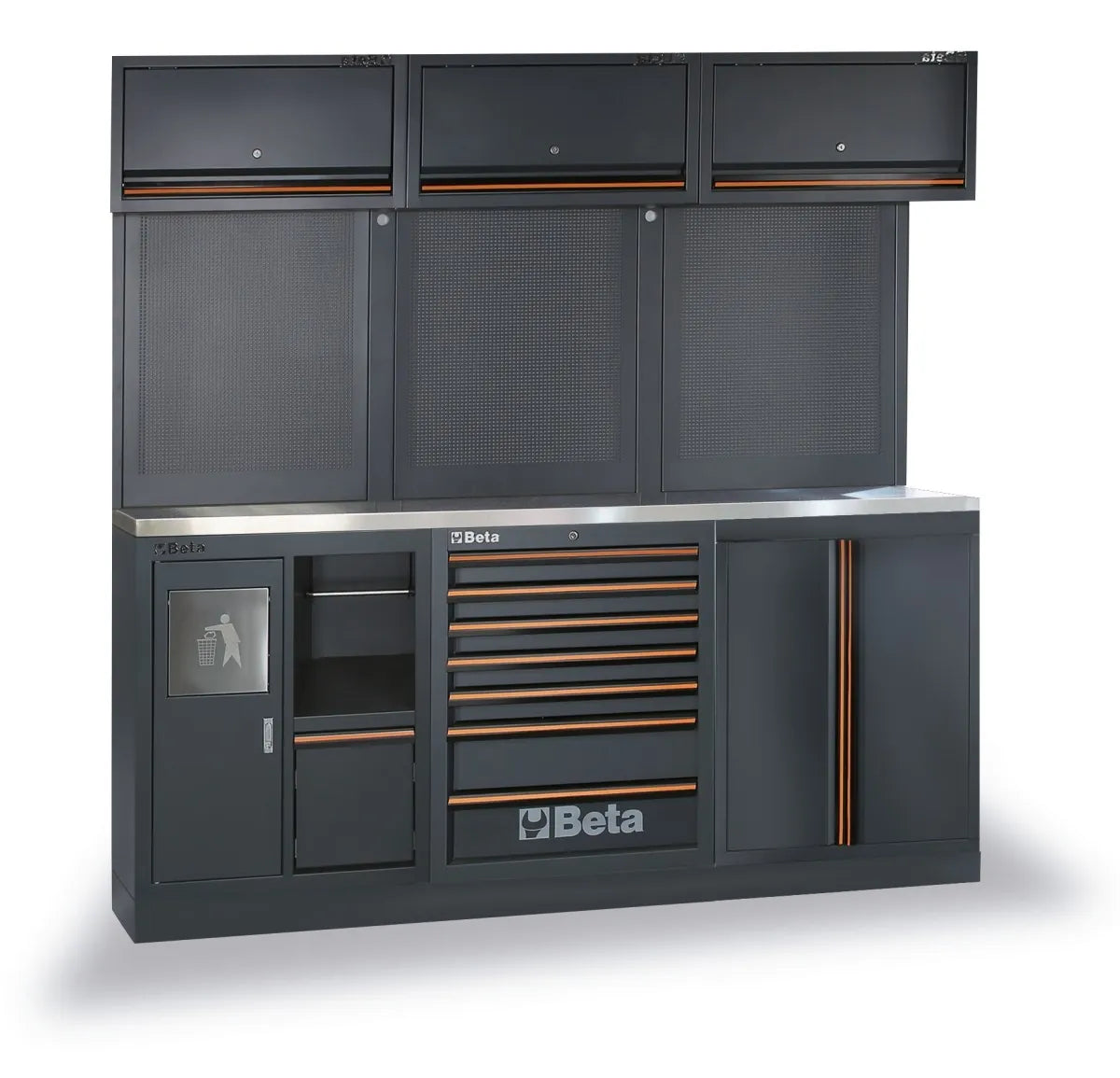 Beta C45PRO 2.0 AX/157UT - Arredamento per officina piano in acciaio con 157 utensili Universali