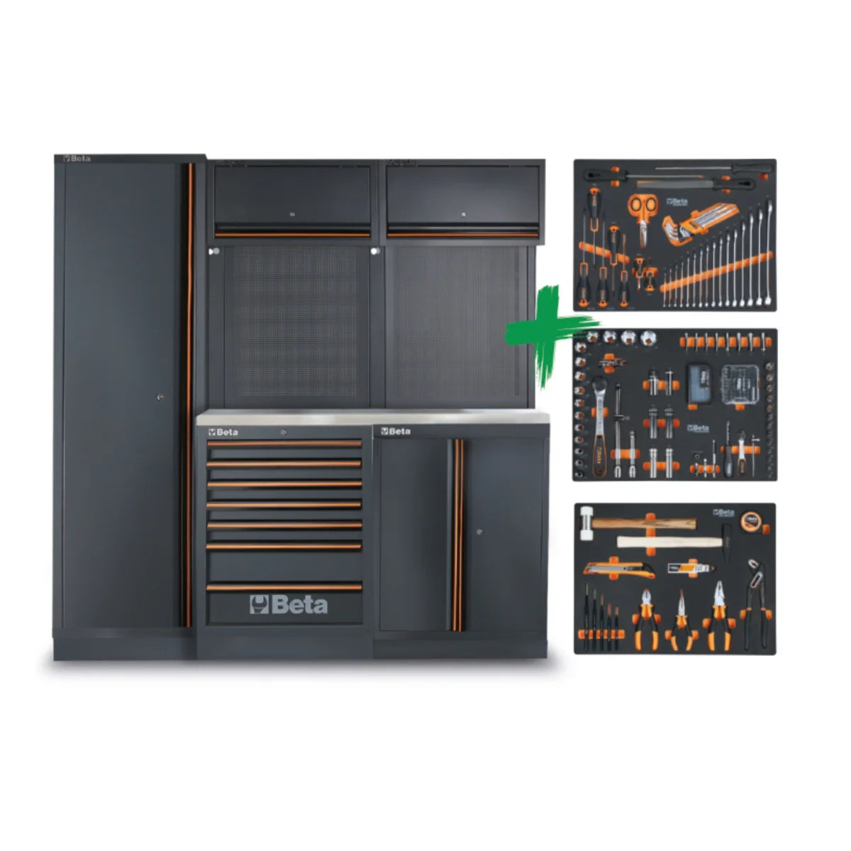 Beta C45PRO 2.0 B7X/196UT - Arredamento officina piano in acciaio - completo di 196 utensili