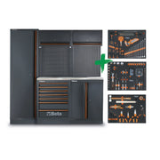 Beta C45PRO 2.0 B7X/196UT - Arredamento officina piano in acciaio - completo di 196 utensili