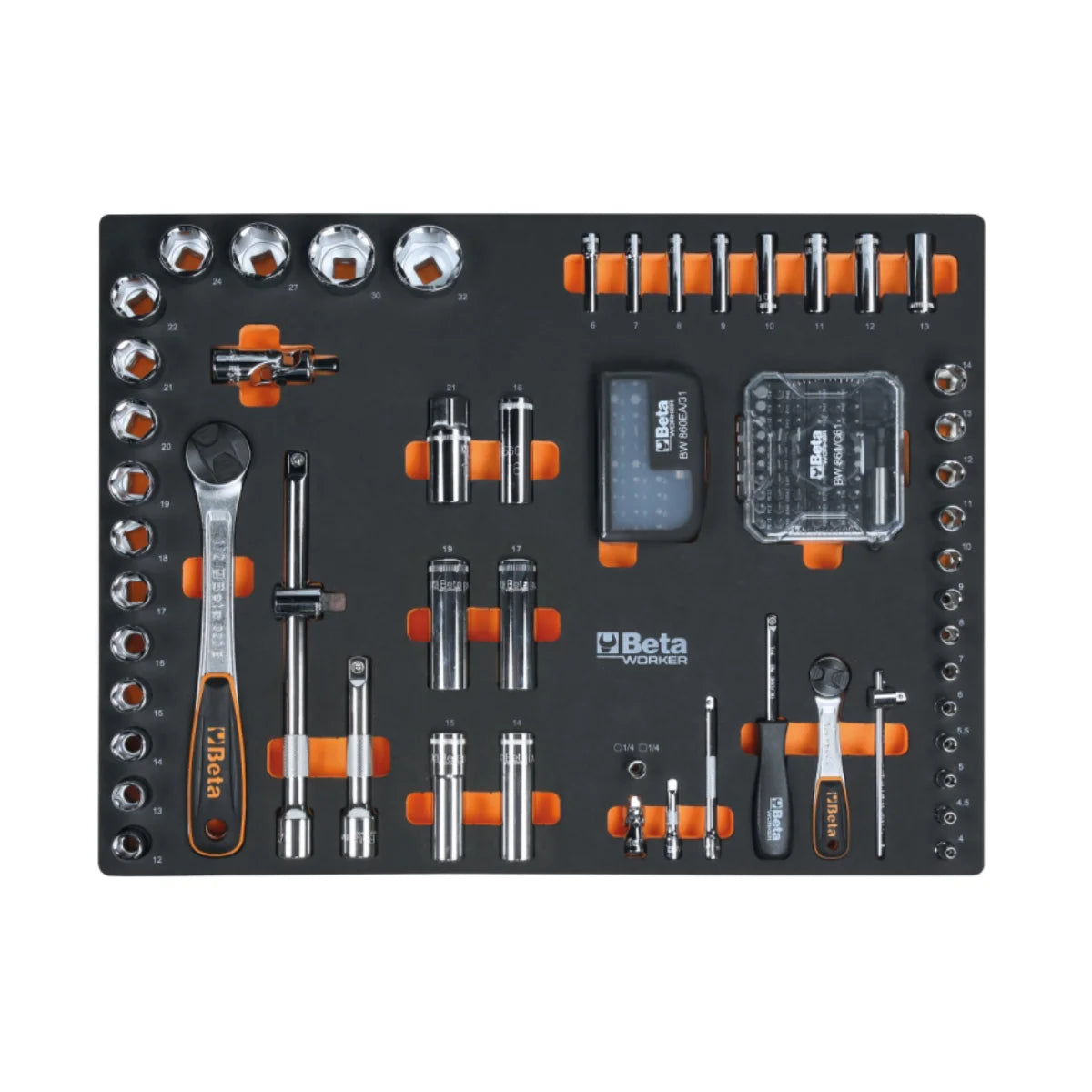 Beta C45PRO 2.0 B7X/196UT - Arredamento officina piano in acciaio - completo di 196 utensili