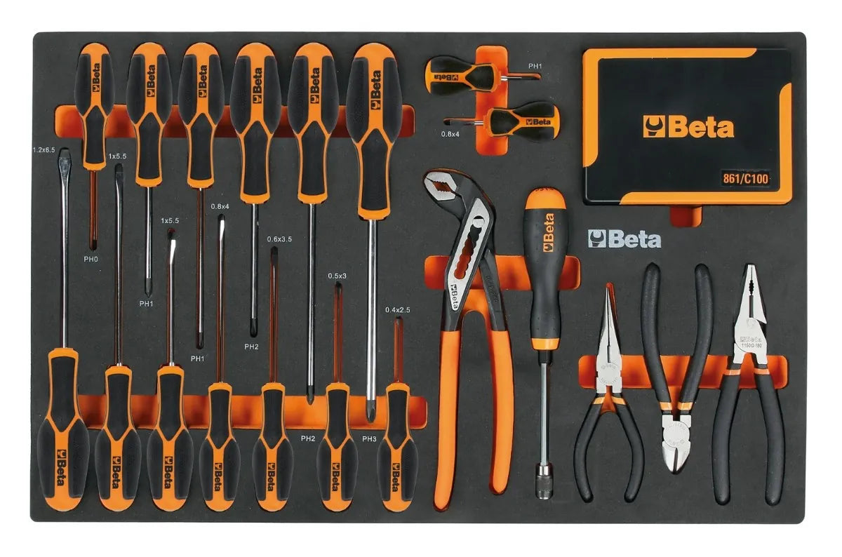 Beta RSC50 2.0 DX/224UT - Arredamento per officina piano in acciaio con 224 utensili
