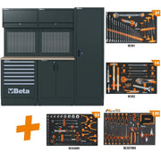 Beta RSC50 2.0 DW/224UT - Arredamento per officina piano in legno multistrato con 224 utensili