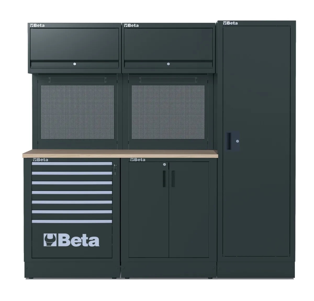 Beta RSC50 2.0 DW/224UT - Arredamento per officina piano in legno multistrato con 224 utensili