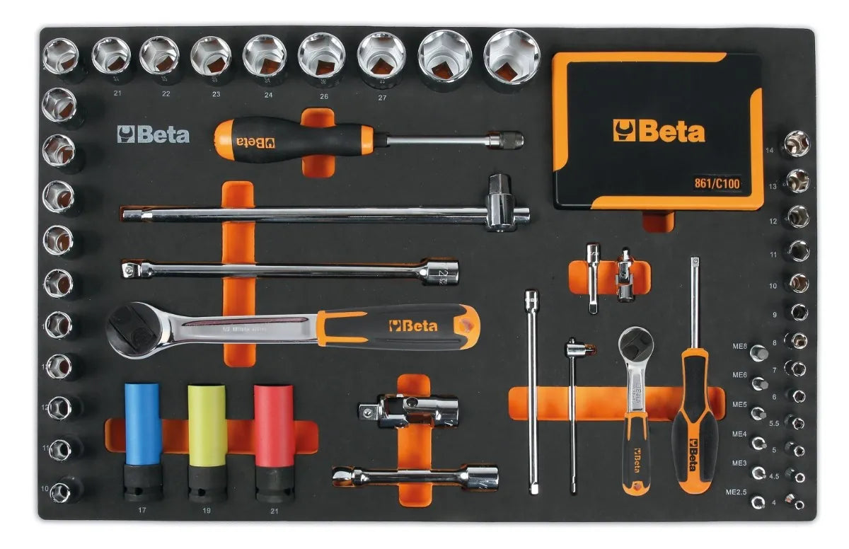Beta RSC50 2.0 DX/223UT - Arredamento per officina piano in acciaio con 223 utensili