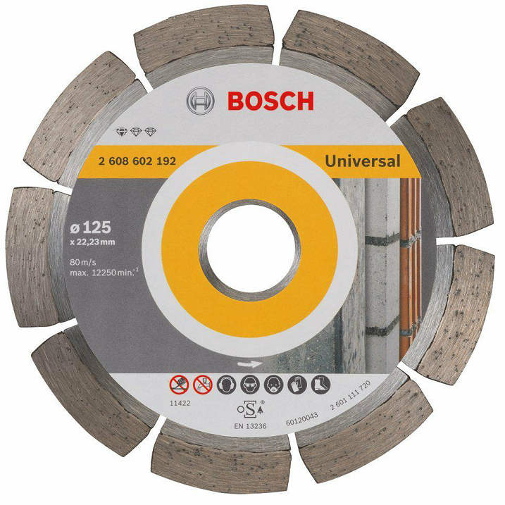 Bosch 2608602192 Disco 125 mm diamantato per edilizia