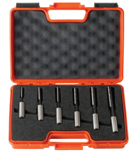 Cmt 102.001.10 Set con 6 punte diritte per mortasare RH attacco 16 mm HSS Made in Italy