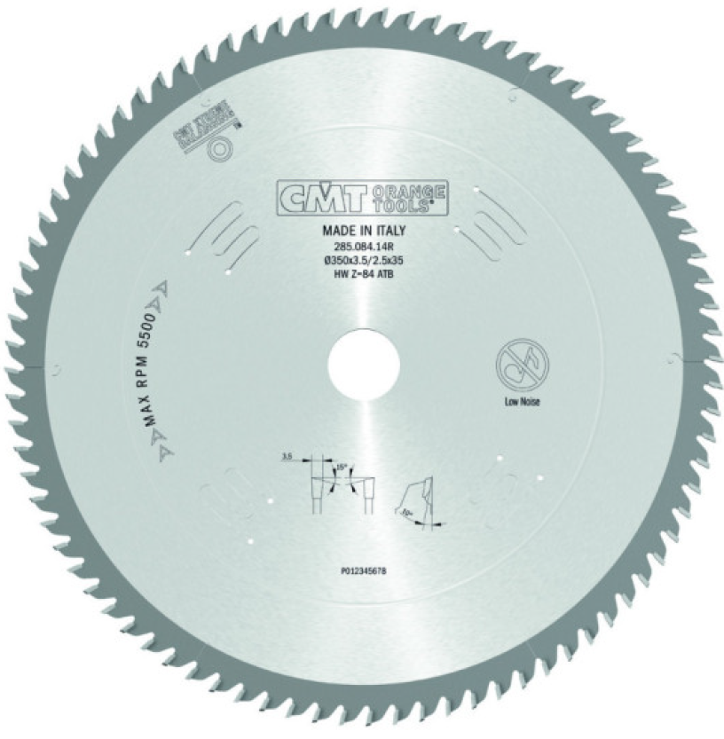 Cmt 285.084.14R Lama disco D.350 Foro 35 Denti 84