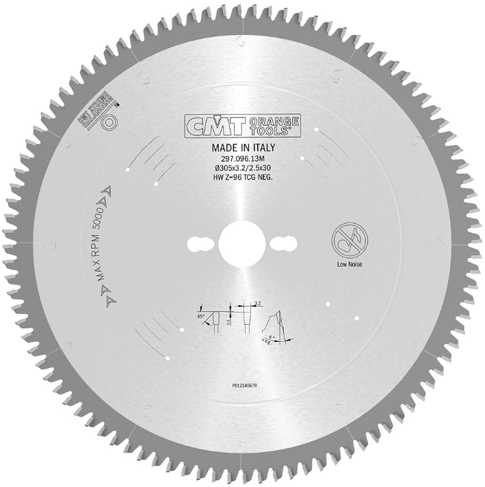 Cmt 297.096.13M Disco taglio multimateriale 305x30x3,2 mm dentatura 96 z