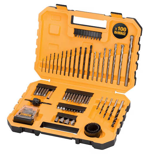Dewalt DT71566-QZ Set misto grande - Set di avvitatori per trapano da 100 pezzi , Grana di carburo