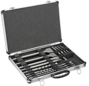 Dewalt DT9679 Set di punte e scalpelli Sds Plus per Calcestruzzo , 15 pezzi in valigetta di alluminio