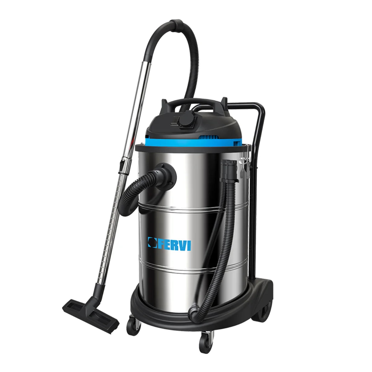 Fervi A040/601P - Aspirapolvere aspiraliquidi 60L aspirazione e soffiaggio