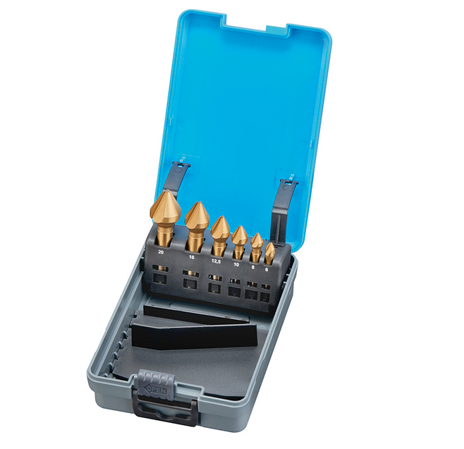 Fervi S001/60 SERIE SVASATORI A 3 TAGLIENTI senza vibrazioni ,  60°  , 6-8-10-12,5-16-20mm