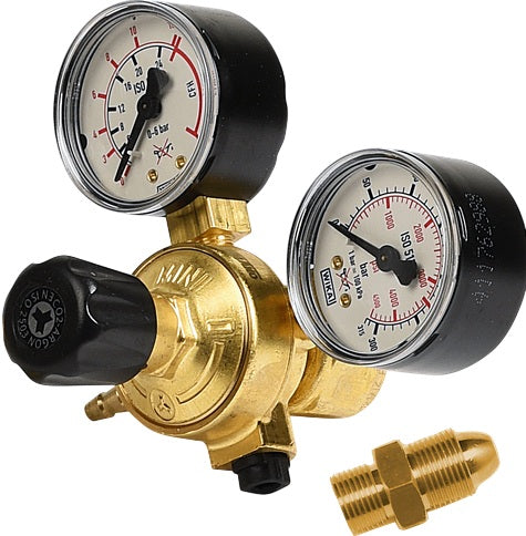 Helvi 22905090K Riduttore di pressione ECO mini CO2 + Adattatore per bombole Argon  CO2